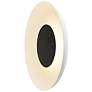 2_Koncept Ramen Wall Sconce 12" (Black) w/ 24" back dish (White) more views