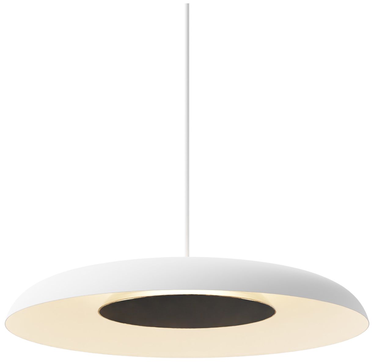 Image 3 Koncept Ramen Wall Sconce 12" (Black) w/ 24" back dish (White) more views