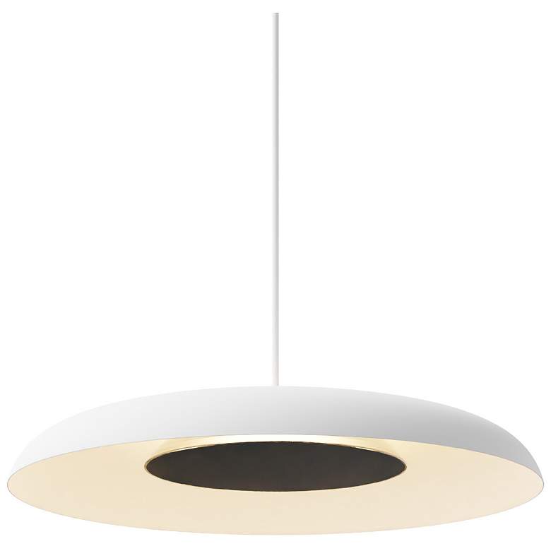 Image 3 Koncept Ramen Wall Sconce 12" (Black) w/ 24" back dish (White) more views