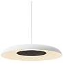 3_Koncept Ramen Wall Sconce 12" (Black) w/ 24" back dish (White) more views