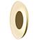 Koncept Ramen Wall Sconce 12" (Brass) w/ 24" back dish (Gold w/ Wh Inter.)