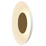1_Koncept Ramen Wall Sconce 12" (Brass) w/ 24" back dish (White)