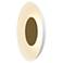 Koncept Ramen Wall Sconce 12" (Brass) w/ 24" back dish (White)