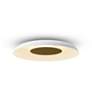 2_Koncept Ramen Wall Sconce 12" (Brass) w/ 24" back dish (White) more views