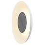1_Koncept Ramen Wall Sconce 12" (Brushed Nickel) w/ 24" back dish (White)