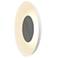 Koncept Ramen Wall Sconce 12" (Brushed Nickel) w/ 24" back dish (White)