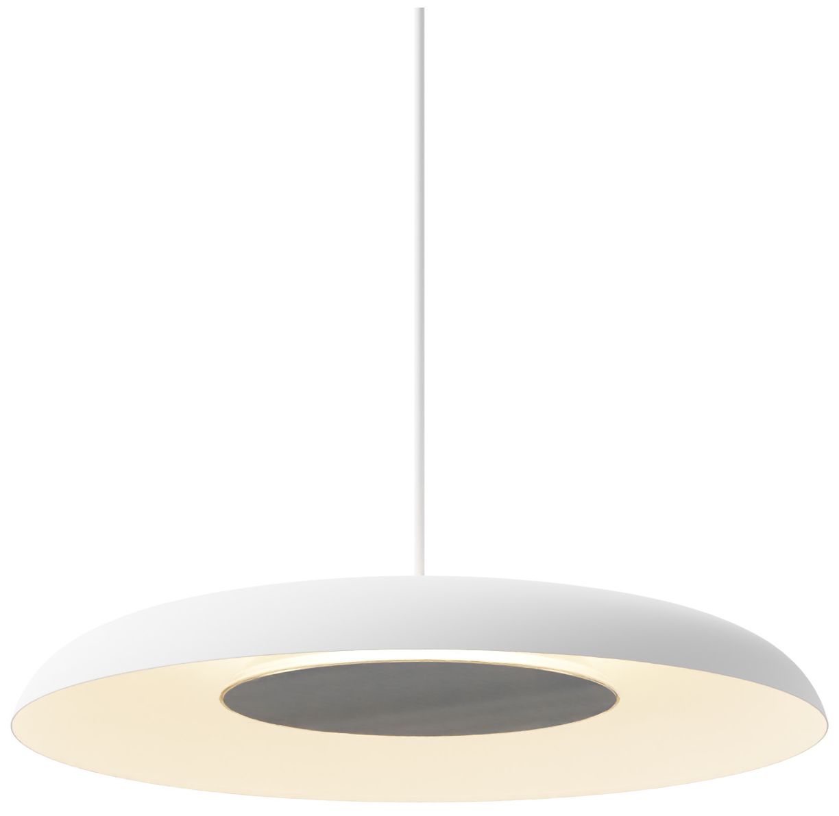 Image 3 Koncept Ramen Wall Sconce 12" (Brushed Nickel) w/ 24" back dish (White) more views