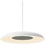3_Koncept Ramen Wall Sconce 12" (Brushed Nickel) w/ 24" back dish (White) more views