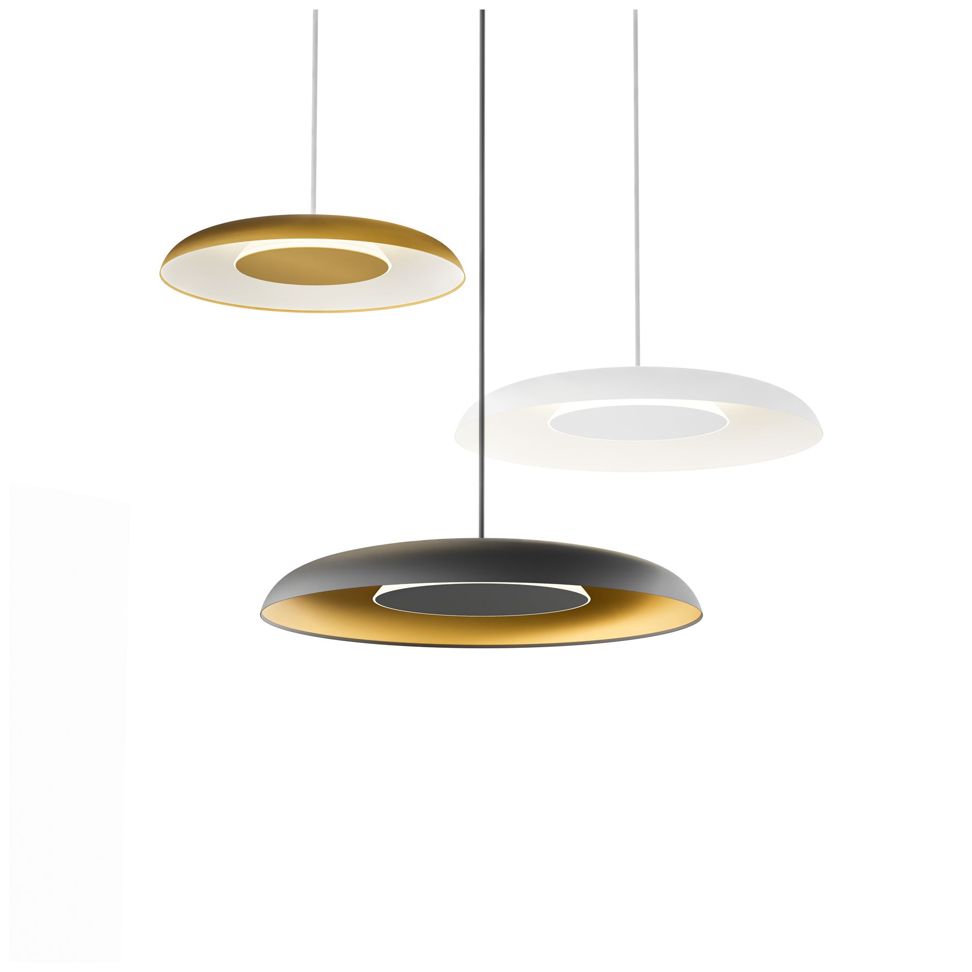 Image 7 Koncept Ramen Wall Sconce 12" (Brushed Nickel) w/ 24" back dish (White) more views