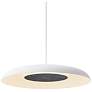 3_Koncept Ramen Wall Sconce 12" (Charcoal Felt) w/ 24" back dish (White) more views