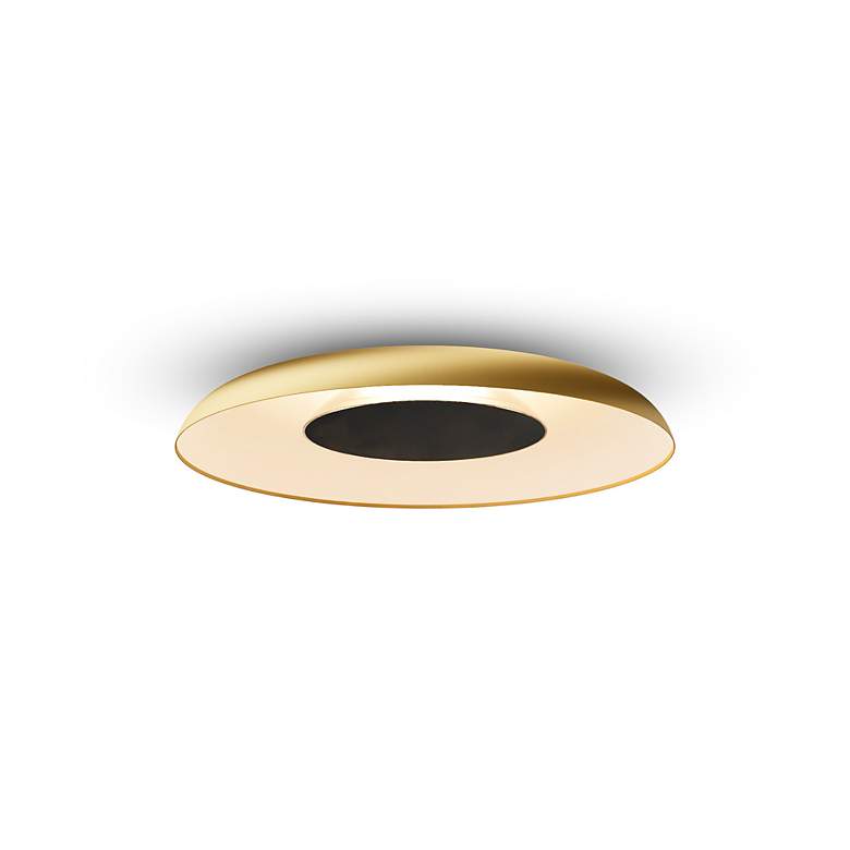 Image 2 Koncept Ramen Wall Sconce 12" (Black) w/ 24" back dish (Gold w/ W more views