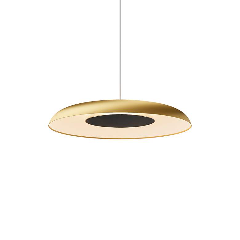 Image 3 Koncept Ramen Wall Sconce 12" (Black) w/ 24" back dish (Gold w/ W more views