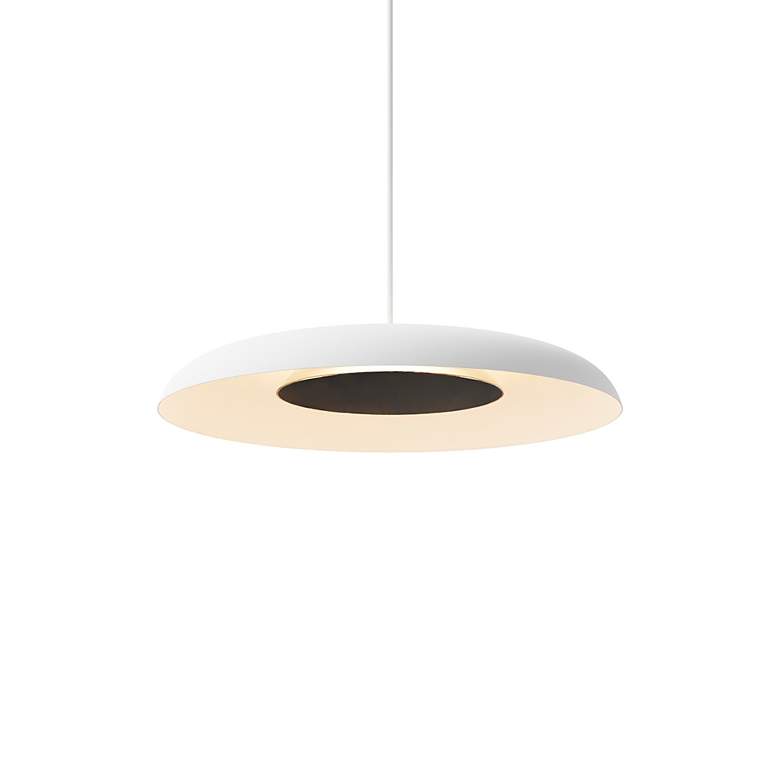 Image 3 Koncept Ramen Wall Sconce 12" (Black) w/ 24" back dish (White) more views