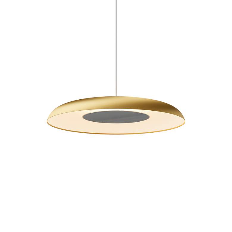 Image 3 Koncept Ramen Wall Sconce 12" (Br Nickel) w/ 24" back dish (Gold more views