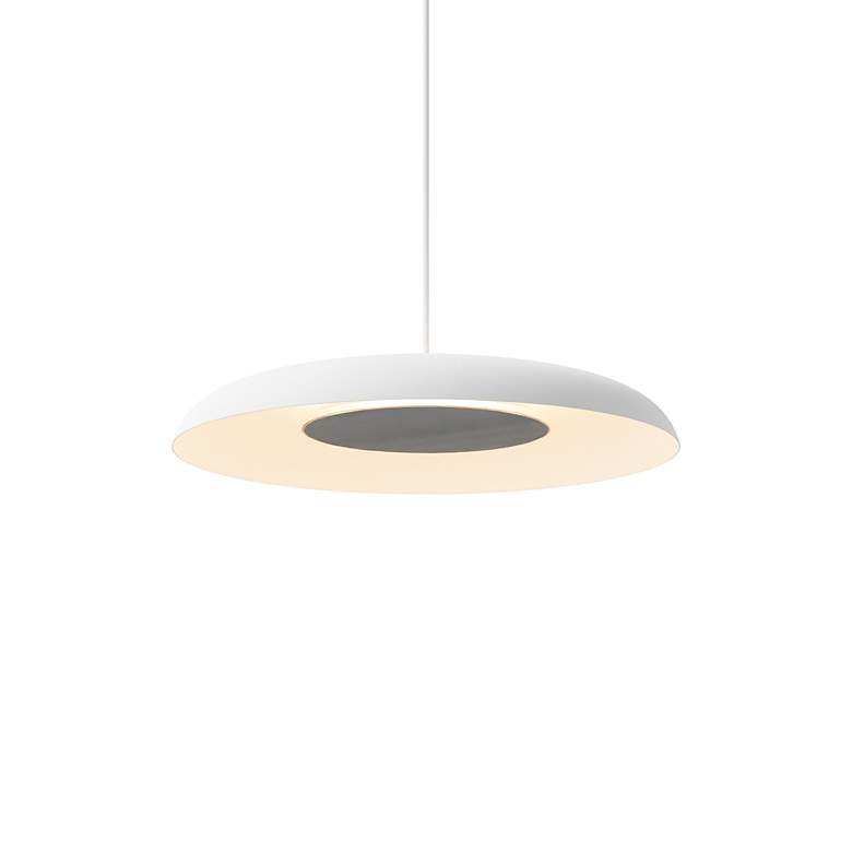 Image 3 Koncept Ramen Wall Sconce 12" (Brushed Nickel) w/ 24" back dish ( more views