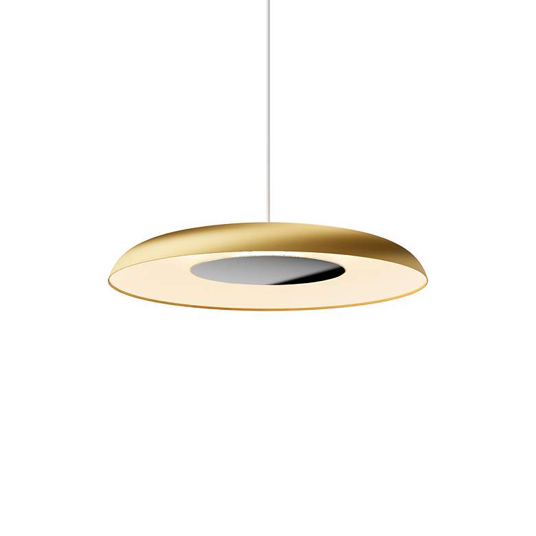 Image 3 Koncept Ramen Wall Sconce 12" (Chrme) w/ 24" back dish (Gold w/ W more views
