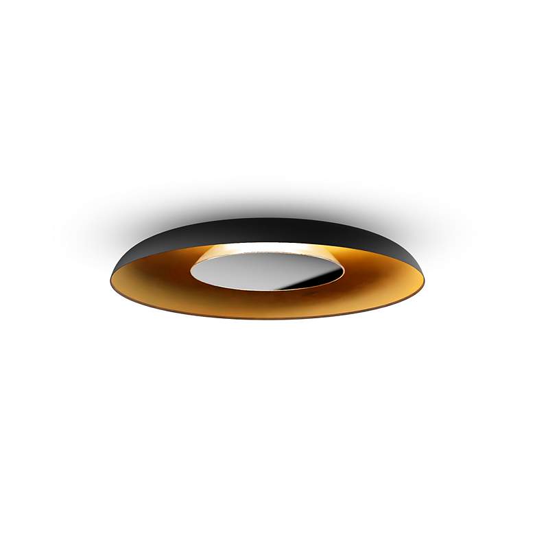 Image 2 Koncept Ramen Wall Sconce 12" (Chrome) w/ 24" back dish (Blk w/ G more views