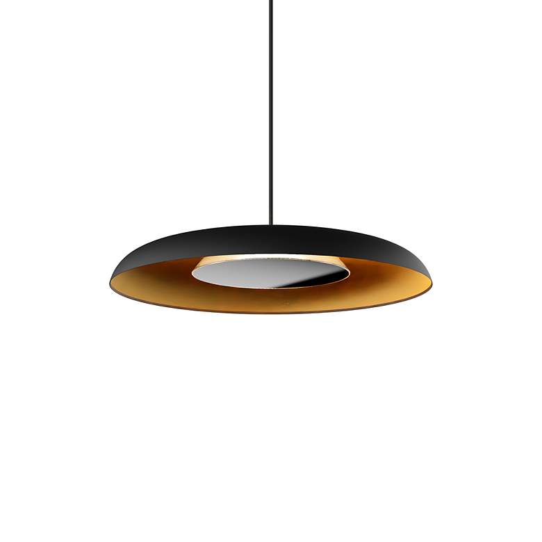 Image 3 Koncept Ramen Wall Sconce 12" (Chrome) w/ 24" back dish (Blk w/ G more views
