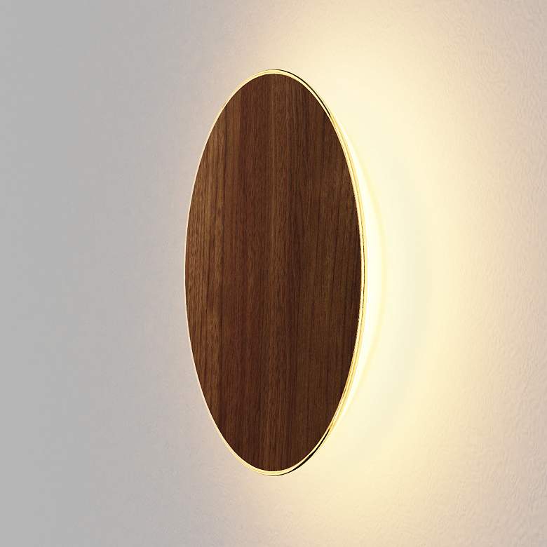 Image 1 Koncept Ramen Wall Sconce, 12", Oiled Walnut