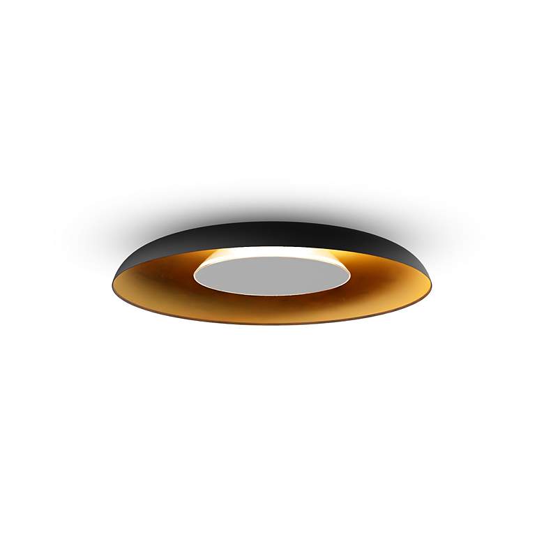 Image 2 Koncept Ramen Wall Sconce 12" (Paintable Wh) w/ 24" back dish (Bk more views