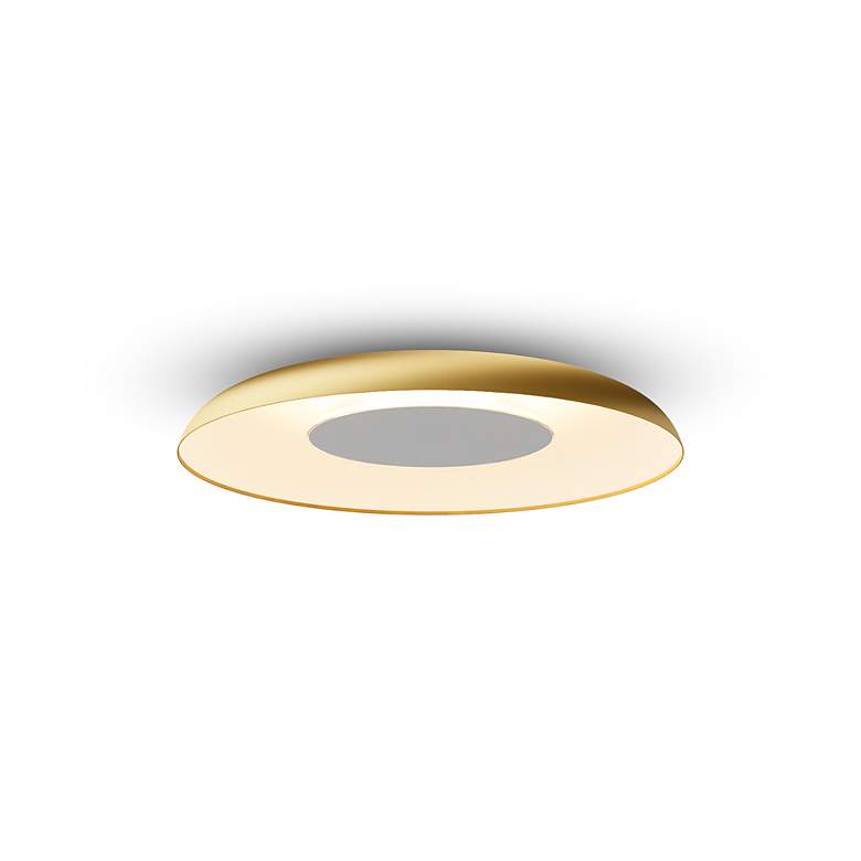 Image 2 Koncept Ramen Wall Sconce 12" (Paintable Wh) w/ 24" back dish (Gd more views