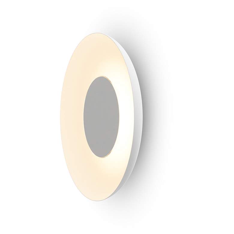 Image 1 Koncept Ramen Wall Sconce 12" (Paintable White) w/ 24" back dish