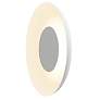 1_Koncept Ramen Wall Sconce 12" (Paintable White) w/ 24" back dish (White)