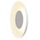 Koncept Ramen Wall Sconce 12" (Paintable White) w/ 24" back dish (White)