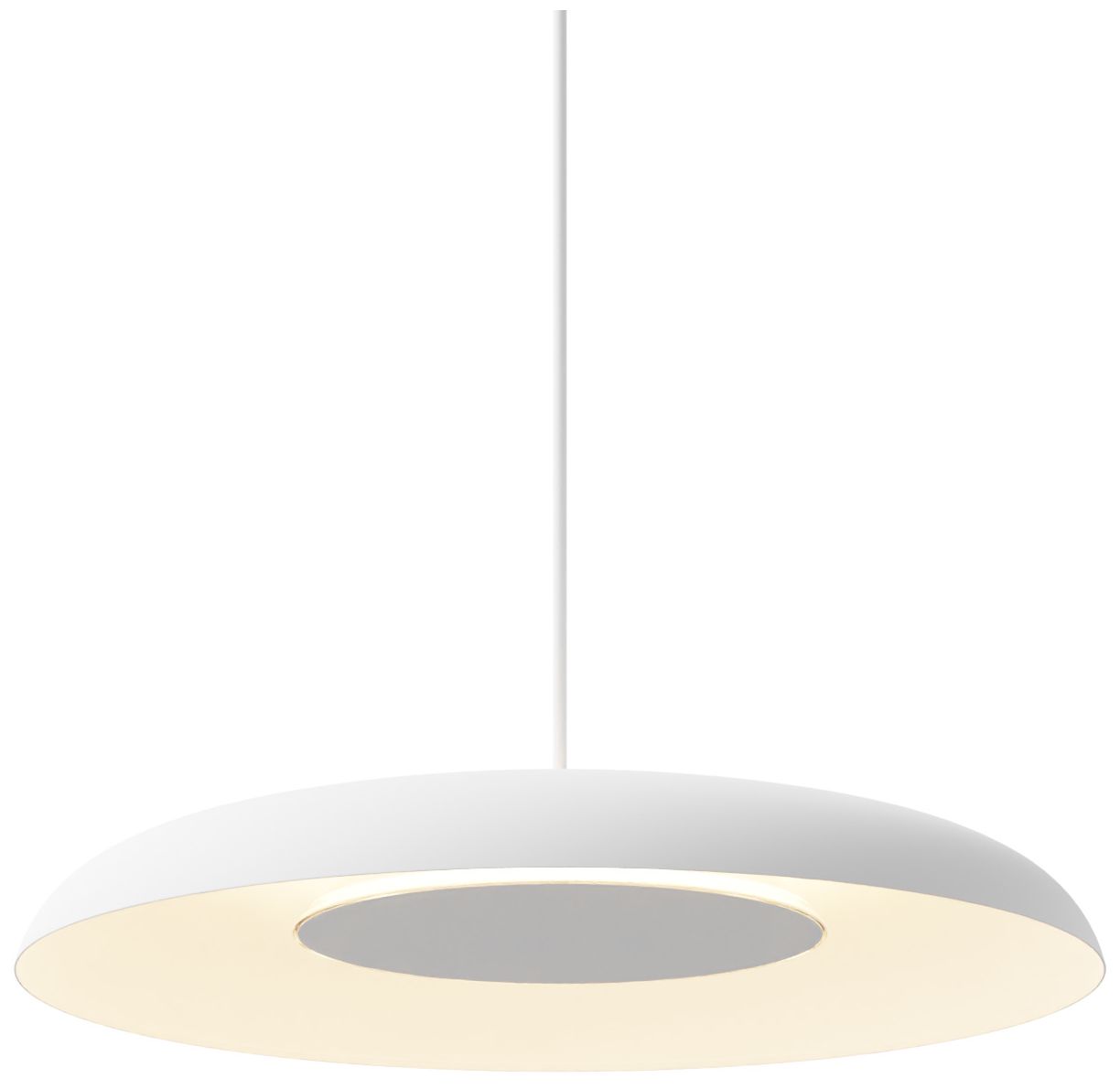 Image 3 Koncept Ramen Wall Sconce 12" (Paintable White) w/ 24" back dish (White) more views