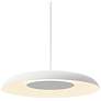 3_Koncept Ramen Wall Sconce 12" (Paintable White) w/ 24" back dish (White) more views