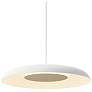 3_Koncept Ramen Wall Sconce 12" (White Oak) w/ 24" back dish (White) more views