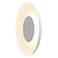 Koncept Ramen Wall Sconce 12" (White) w/ 24" back dish (White)