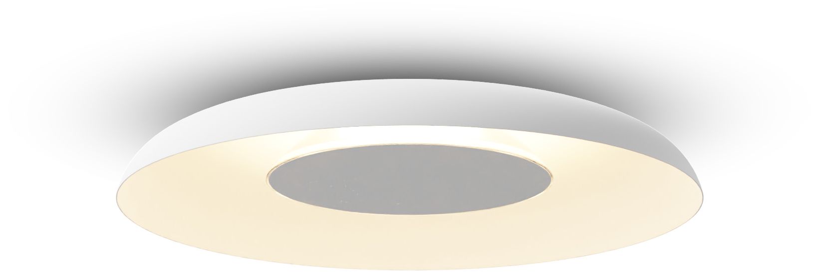 Image 2 Koncept Ramen Wall Sconce 12" (White) w/ 24" back dish (White) more views