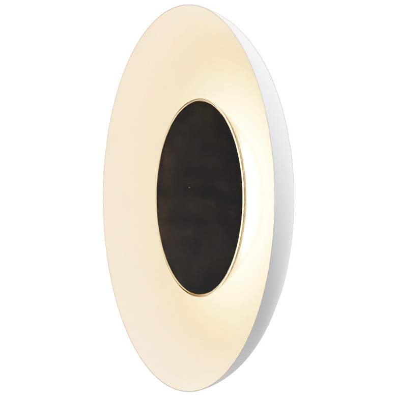 Image 2 Koncept Ramen Wall Sconce 9" (Black) w/ 18" back dish (White) more views