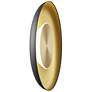2_Koncept Ramen Wall Sconce 9" (Brass) w/ 18" back dish (Blk w/ Gold Inter.) more views