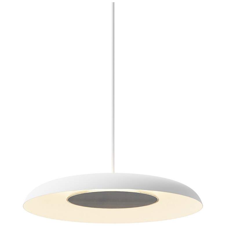 Image 3 Koncept Ramen Wall Sconce 9" (Brushed Nickel) w/ 18" back dish (White) more views