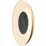 2_Koncept Ramen Wall Sconce 9" (Charc. Flt) w/ 18" back dish (Gold w/ Wh Int) more views