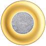 1_Koncept Ramen Wall Sconce 9" (Charc.l Felt) w/ 18" back dish (Bk w/ Gd Int)
