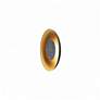 2_Koncept Ramen Wall Sconce 9" (Charc.l Felt) w/ 18" back dish (Bk w/ Gd Int) more views
