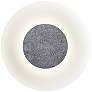 1_Koncept Ramen Wall Sconce 9" (Charcoal Felt) w/ 18" back dish (White)