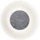 Koncept Ramen Wall Sconce 9" (Charcoal Felt) w/ 18" back dish (White)