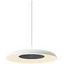 3_Koncept Ramen Wall Sconce 9" (Charcoal Felt) w/ 18" back dish (White) more views