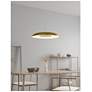 6_Koncept Ramen Wall Sconce 9" (Charcoal Felt) w/ 18" back dish (White) more views