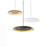 7_Koncept Ramen Wall Sconce 9" (Charcoal Felt) w/ 18" back dish (White) more views