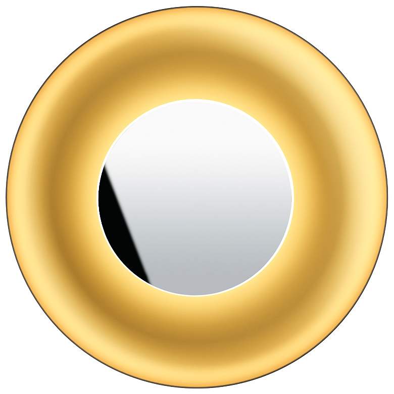 Image 1 Koncept Ramen Wall Sconce 9" (Chrme) w/ 18" back dish (Black w/ Gold Int)