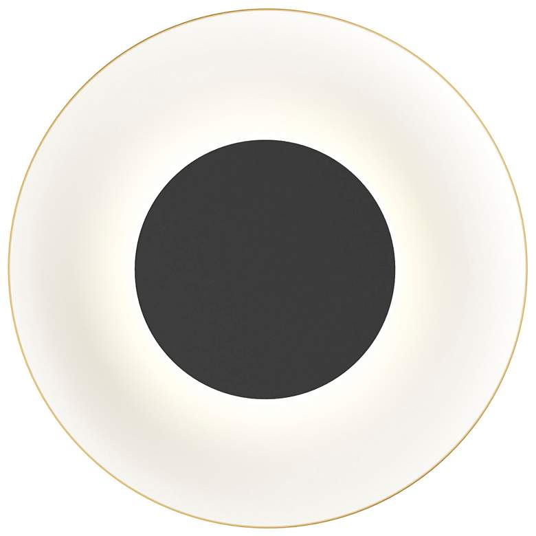 Image 1 Koncept Ramen Wall Sconce 9" (Black) w/ 18" back dish (White Inte