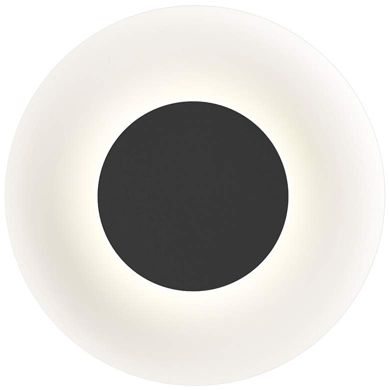 Image 1 Koncept Ramen Wall Sconce 9" (Black) w/ 18" back dish (White)