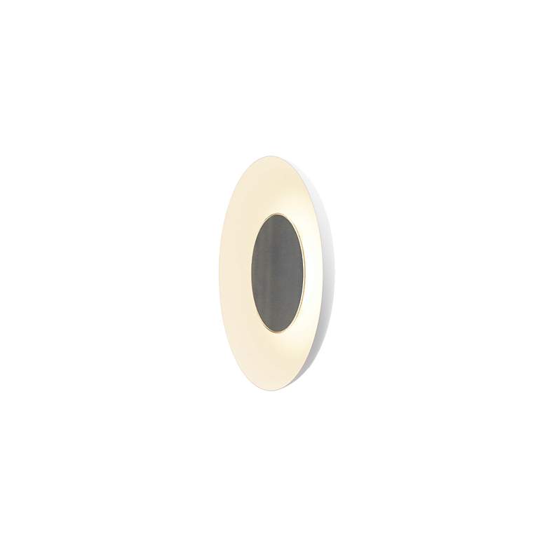 Image 2 Koncept Ramen Wall Sconce 9" (Brushed Nickel) w/ 18" back dish (W more views