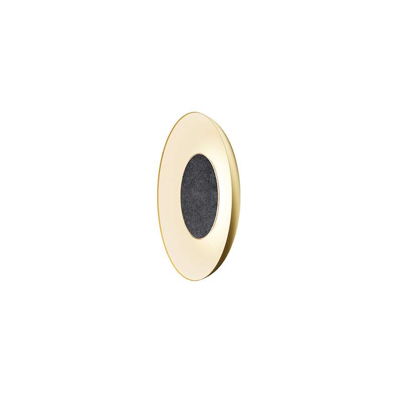 Image 2 Koncept Ramen Wall Sconce 9" (Charc. Flt) w/ 18" back dish (Gold more views