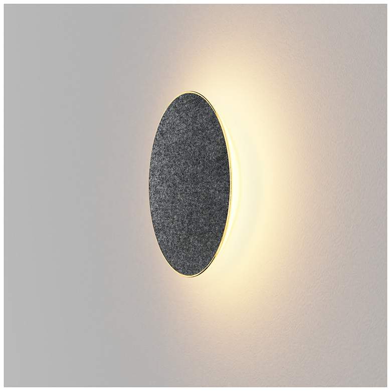 Image 2 Koncept Ramen Wall Sconce, 9", Charcoal Felt